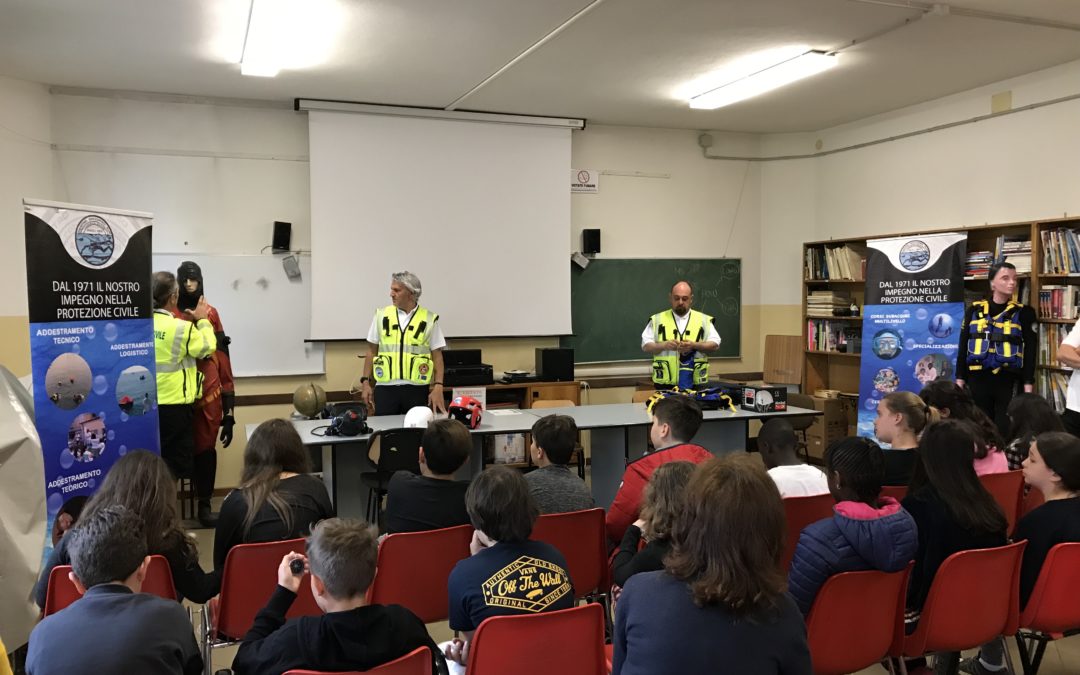 Il Centro Soccorso Sub incontra gli studenti della scuola secondaria di Castiglione di Ravenna