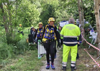 le squadre di volontari allertate