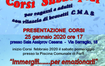 Presentazione dei Corsi Sub 2020 in collaborazione con il Saraghina Sub