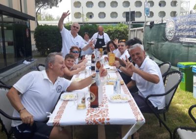 Pranzo di apertura, dopo i lavori di pulizia ed apertura della sede estiva.